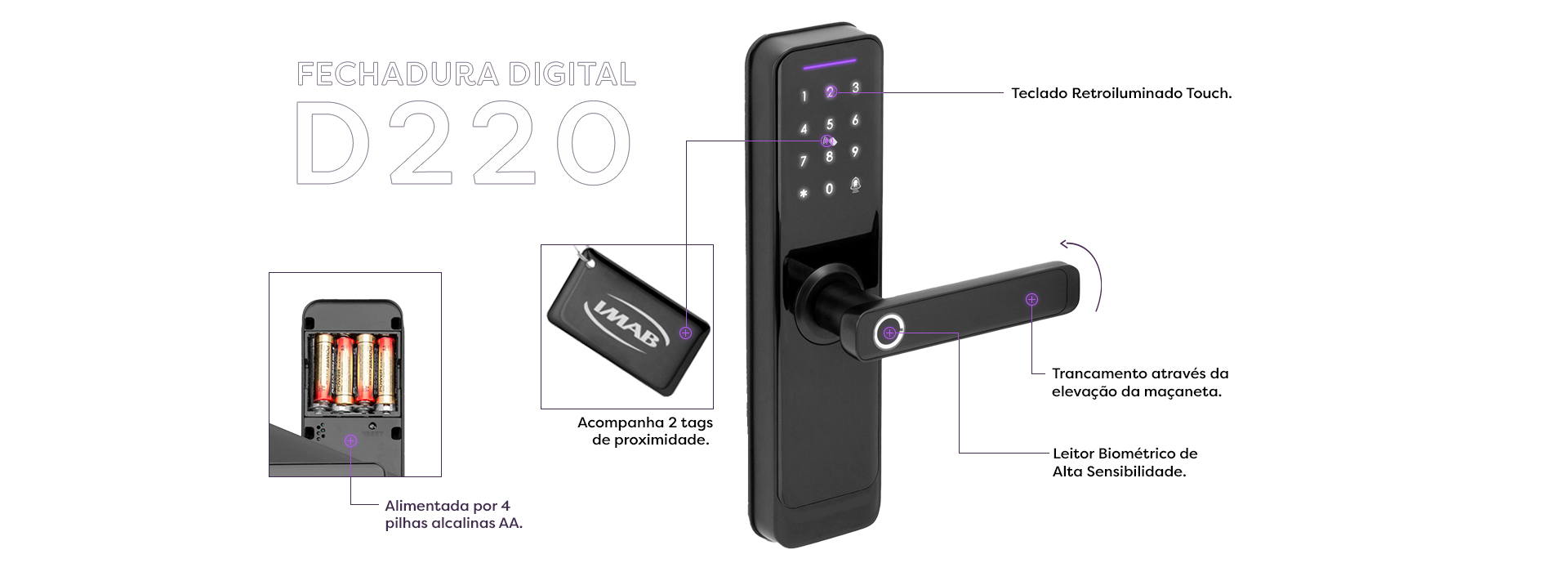 Fechadura Digital D220